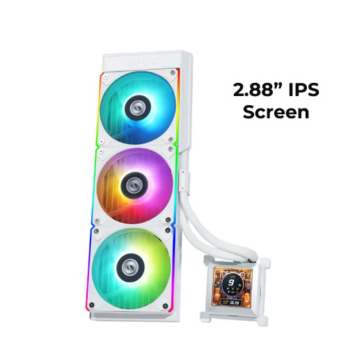 Lian Li Hydroshift LCD 360R (White) AIO ARGB
